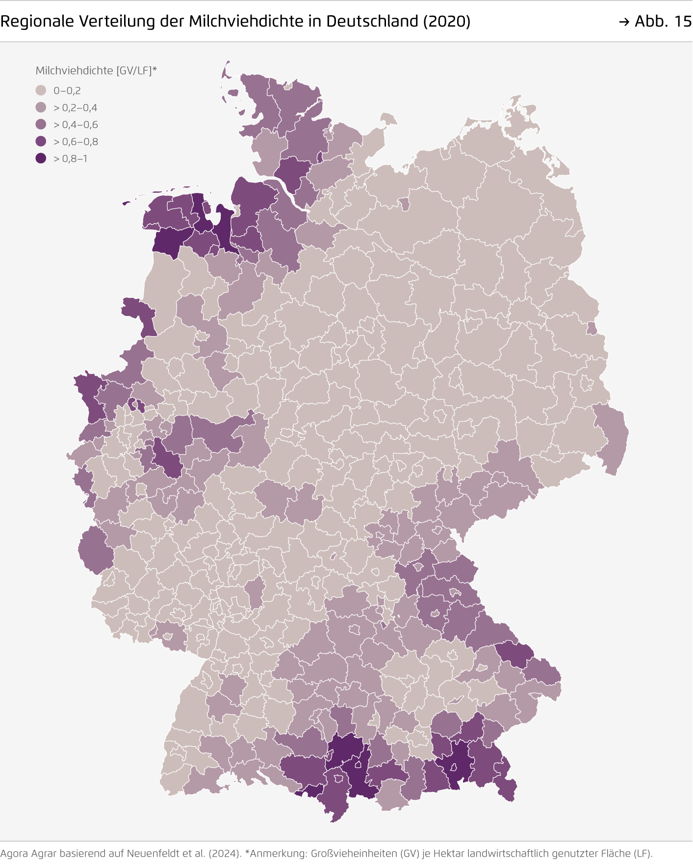 Preview for Regionale Verteilung der Milchviehdichte in Deutschland (2020)